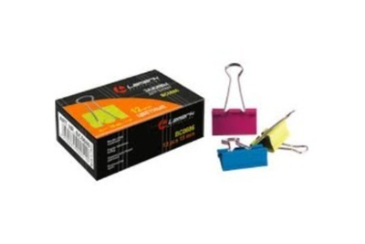 Зажим д/бумаг 15мм цвет. Lamark (12 шт.) BC0686