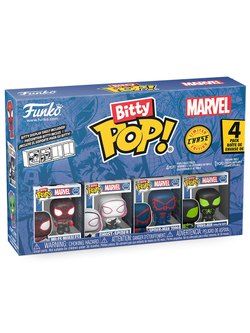Фигурка Funko Bitty POP! Marvel Spider-Man Miles+Ghost-Spider+Spider-Man2099+Chase(1 of 4) 4PK 85702