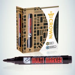 302762 Crown Маркер перманентный MULTI MARKER, ЧЕРНЫЙ пулевидный 3мм (CPM-800) БЛ-1 | Канцтовары