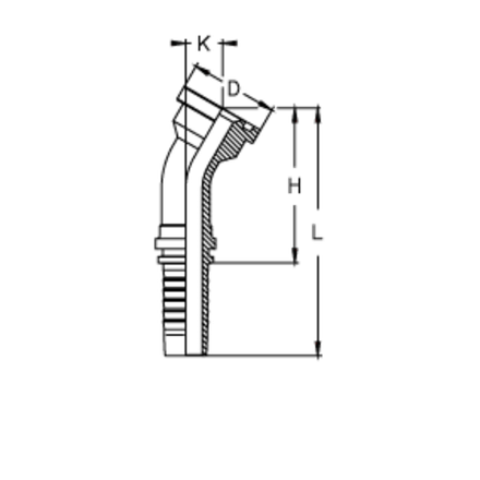 Фитинг DN 20 SFL 3/4 38.1 (30)