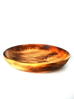 Деревянная сервировочная тарелка из кедра