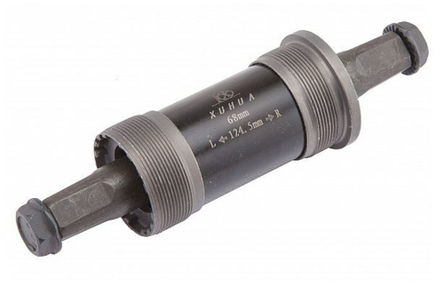 Картридж каретки XH-AXLE-05 68x124.5 мм, 1.37"x24tpi, под квадрат, сталь (10216170/281021/0322332, Китай)