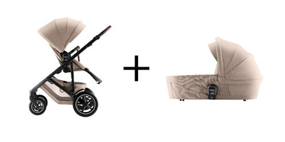 Коляска 3 в 1 Britax Roemer Smile 5Z Style и автокресло Baby-Safe PRO LUX Soft Taupe Teak