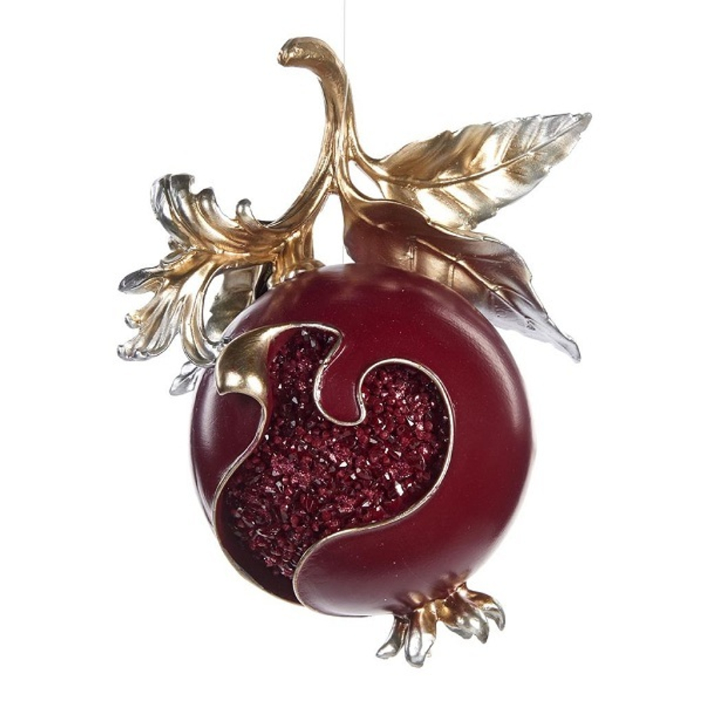 Гранат бордовый на ветке