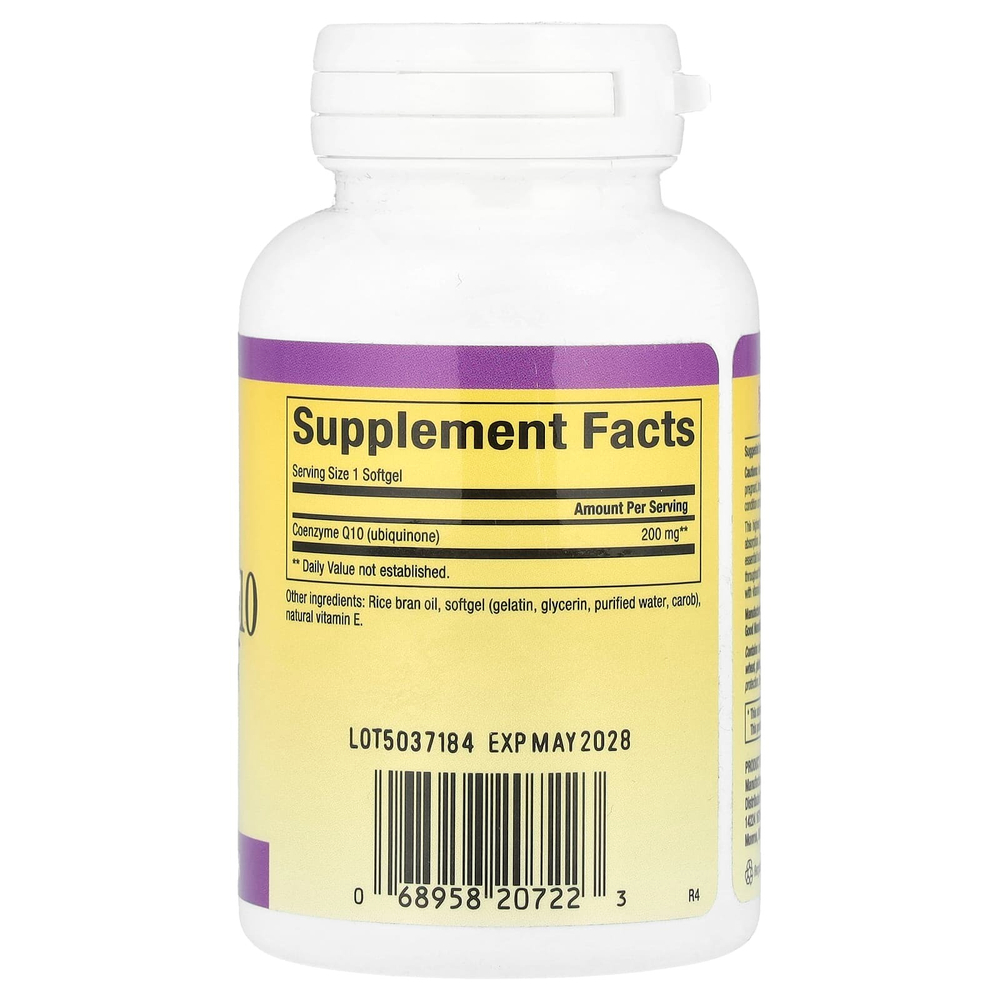 Natural Factors, коэнзим Q10, 200 мг, 60 капсул