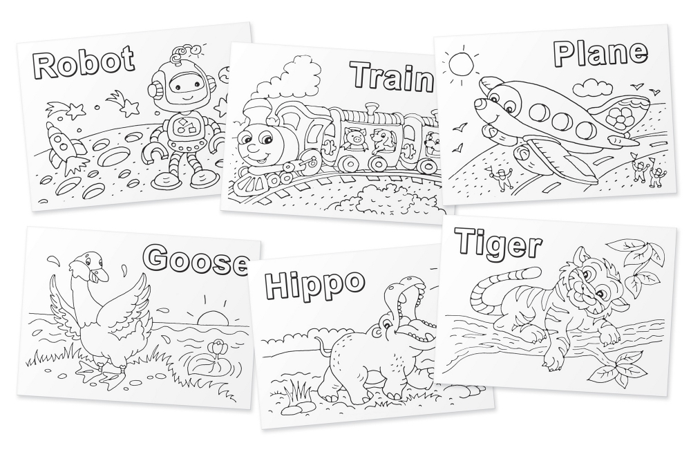 Раскраска-игра (мини). English. Учим слова из 5 букв. (English Words:5 Letters)