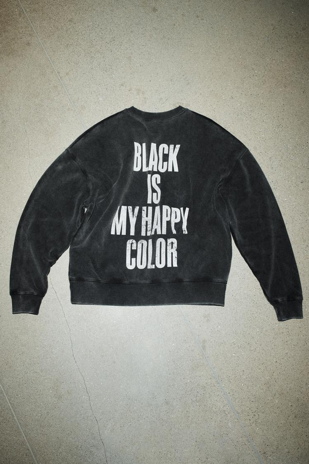 ZARA СВИТШОТ С ЭФФЕКТОМ ПОТЕРТОСТИ WEDNESDAY©, АНТРАЦИТОВО-СЕРЫЙ