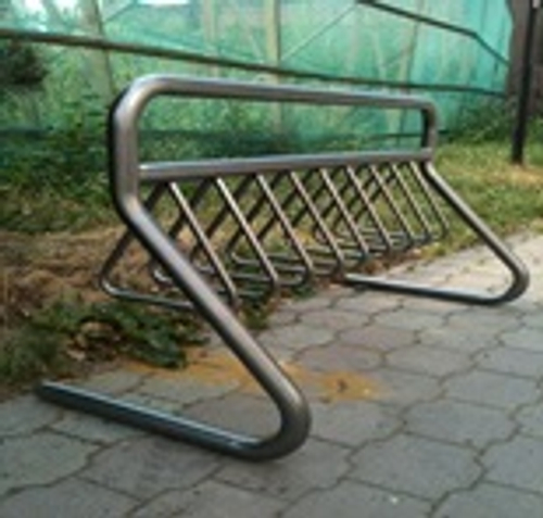 ВП-08 Велопарковка мобильная с местом под рекламу на 8-10 мест