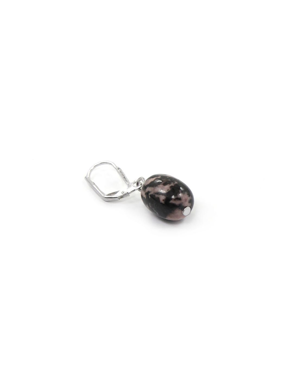 Серьги из родонита rose001-prbo