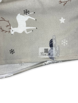 Пододеяльник на молнии Олени фланель RinaAmari Размер 110*140