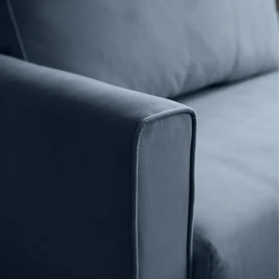 РИМИНИ Диван прямой синий