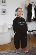 Брюки черные на затяжках Kids Club