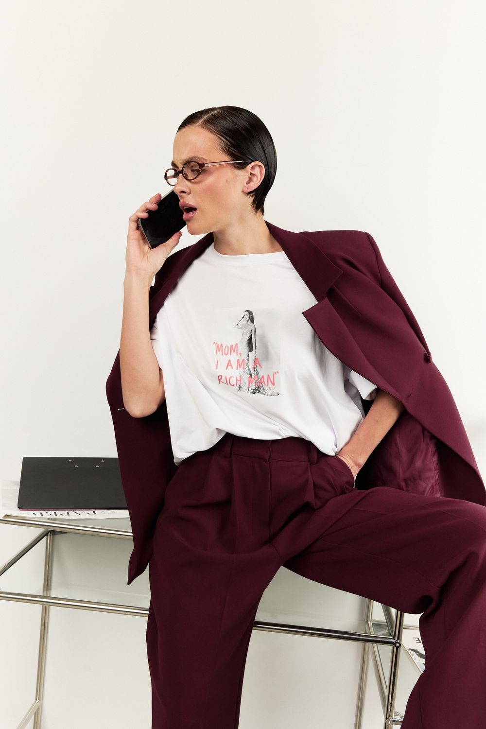 футболка белая оверсайз