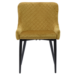 Стул Bergenson Bjorn Calvin велюр желтый