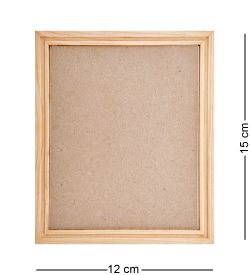 AMB-54/15 Картина «Хутор у озера» (с янтарной крошкой) дер.рамка 12х15