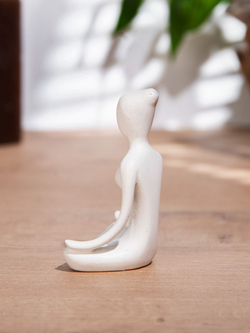 Йогиня и Бутон для благовоний на подставке Цветок Жизни