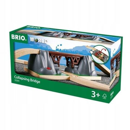 Деревянная железная дорога Brio World - Падающий мост (с люком) - Брио 33391