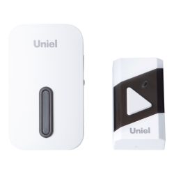UDB-095W-R1T1-38S-BL-WH Звонок электронный. 220В. Радиус действия 150 м. Черный с белым. ТМ Uniel