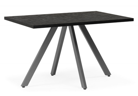 Стол деревянный Woodville Райн 32 116(160)x77 раздвижной малави, серый, ножки серые