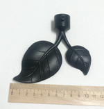 Наконечники "Готика Вяз левый и правый" d20 мм, цвет черный