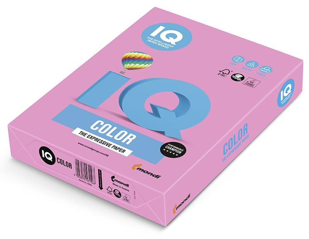 Бумага  А4 IQ Color, 80 г/м, NEOP розовый неон, 500 листов