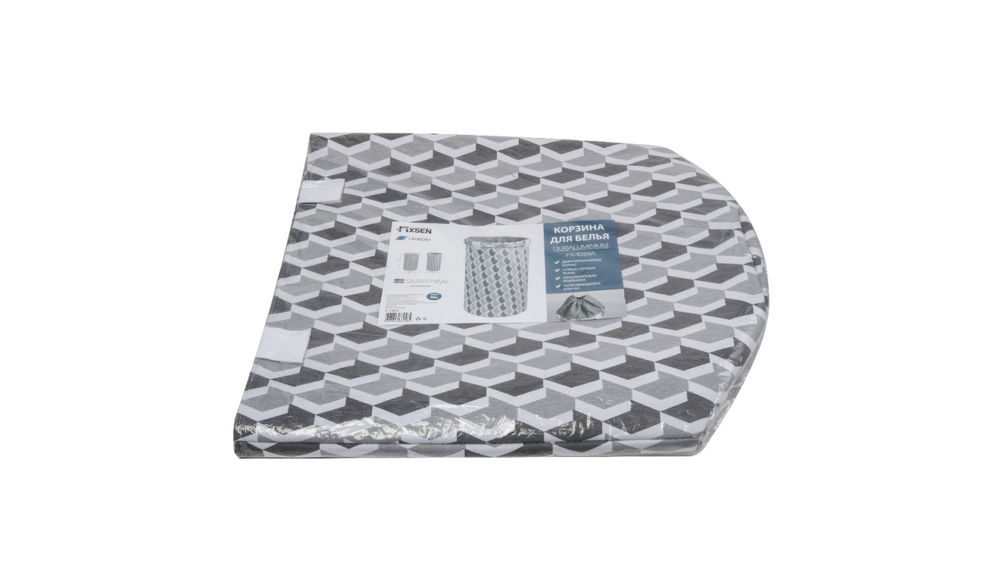 Корзина для белья на завязках серая FX-1033A