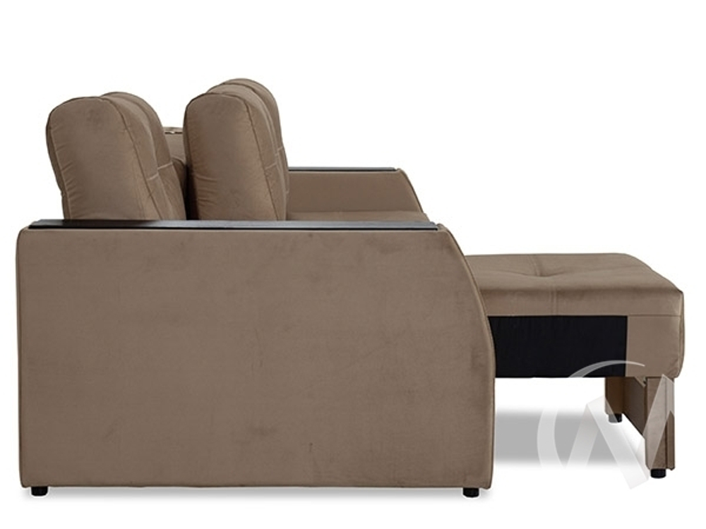 Диван прямой Спинер (МД) GROUND 02 (какао)