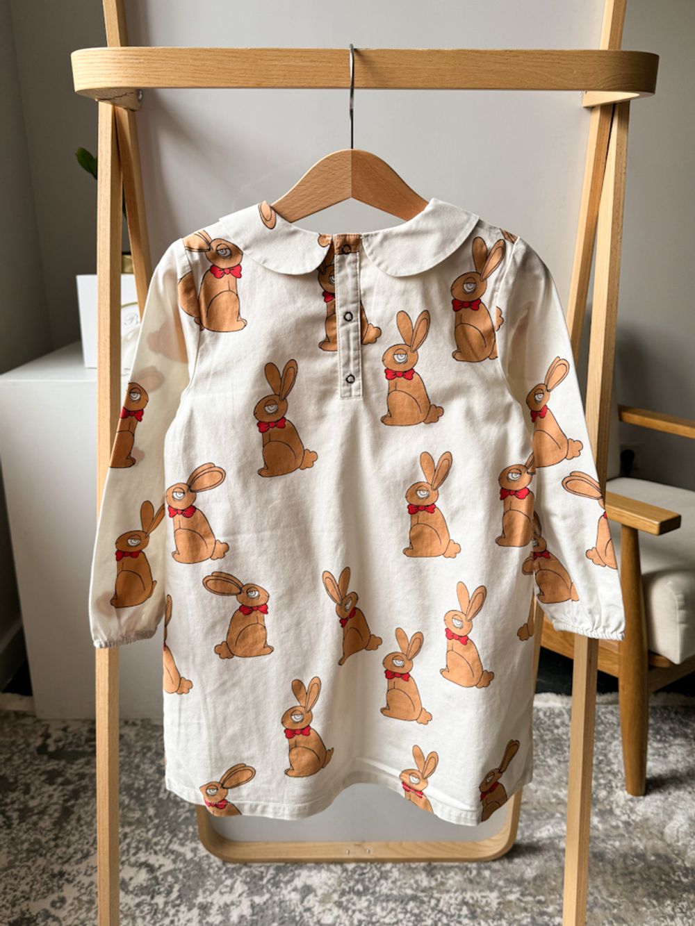 Хлопковое платье Mini Rodini, 110