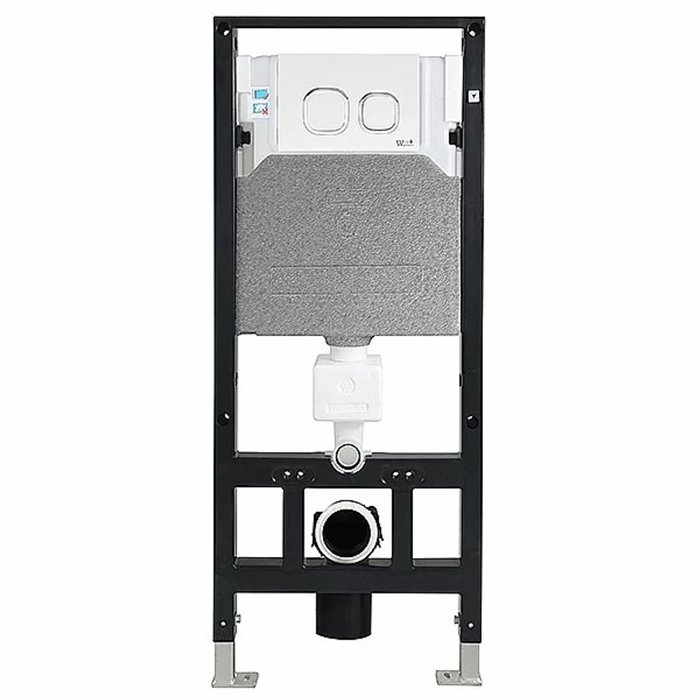 Унитаз с инсталляцией WeltWasser AMBERG 506 + BAARBACH 004 GL-WT + AMBERG RD-BL
