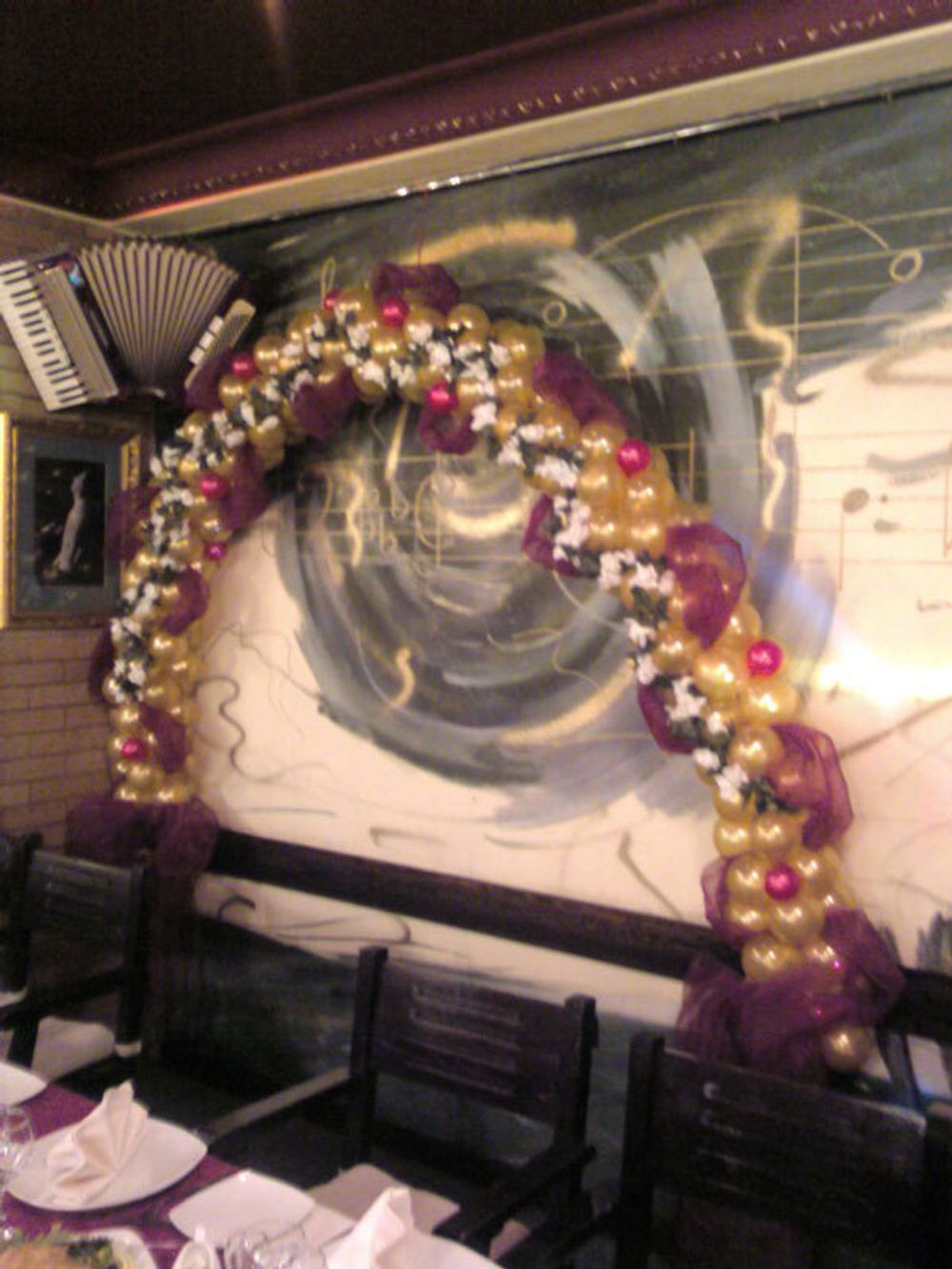 Свадебное оформление воздушными шарами