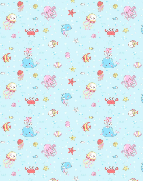 Морские обитатели Ситец 95 см 18883-2