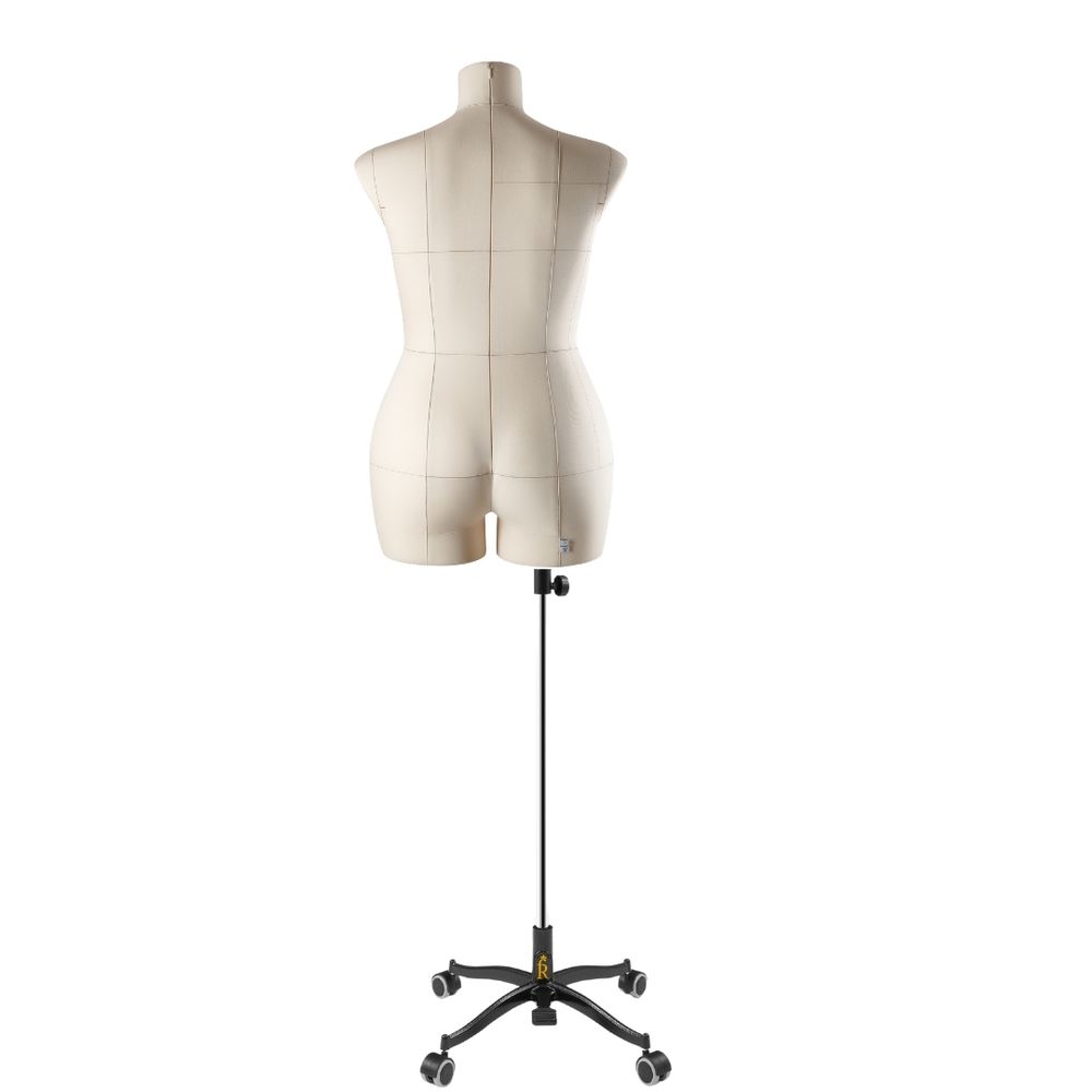 Манекен портновский Моника, комплект Стандарт, размер 48, цвет бежевый, в комплекте подставка «Милан» и чехол-накидка