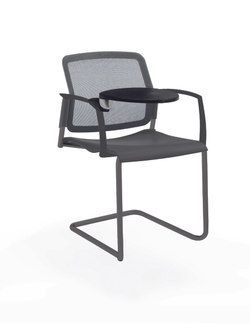 Movie стул на кантилевере со спинкой-сеткой