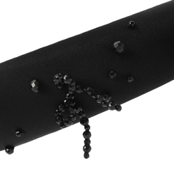 Ободок средний с бантами из бусин