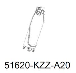 51620-KZZ-A20. PROTECTOR, L. FR. FORK. Black. CRF250M