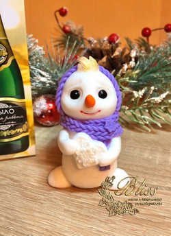 Силиконовая форма Снеговичок