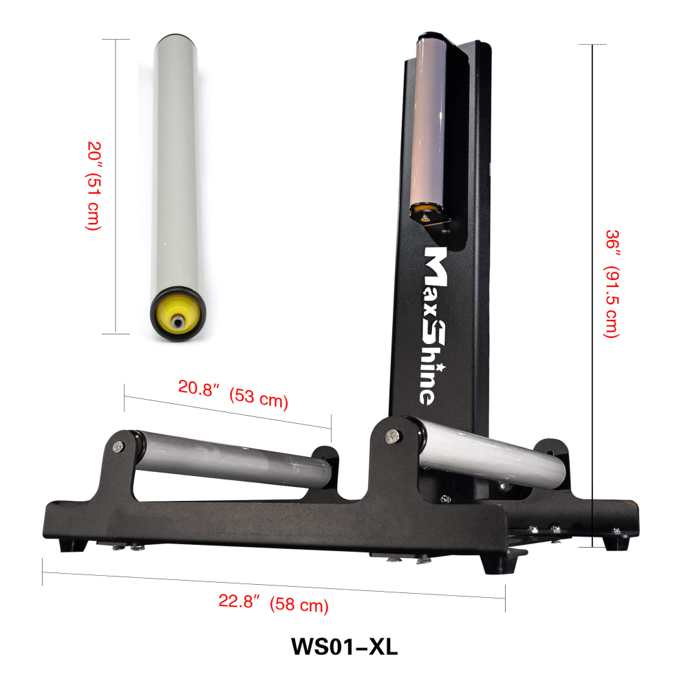 Стенд для колес и дисков MaxShine, серый, увеличенная глубина, WS01 XL