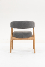 Стул обеденный Zubo с деревянными ножками темно-серый