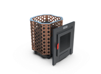 Банная печь Душа- 15 Сетка Ремейк панорама 8мм