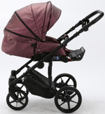 Детская коляска Adamex Zico Deluxe 2 в 1 Z-SM08 Т.СИРЕН.ПЕРЛ КОЖА