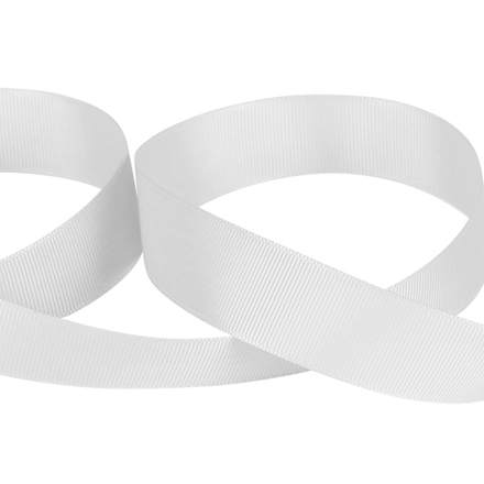 Репсовая лента GR-25 25 мм 1 " , №001 белый