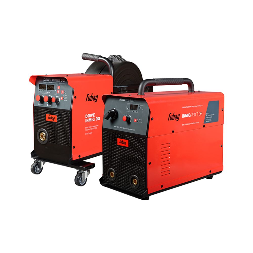 Cварочный полуавтомат FUBAG INMIG 350T DG + Подающий механизм ДРАЙВ (DRIVE) INMIG DG + Шланг-пакет 5 м 35 мм2 + Горелка FB 360 3 м