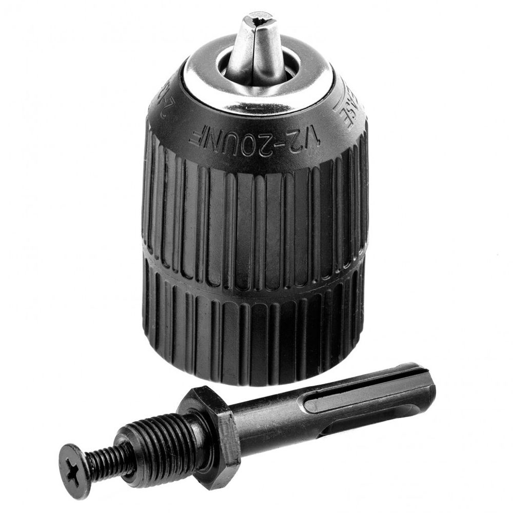 168097 Патрон для дрели быстрозажимной 2–13 мм – 1/2", адаптер SDS PLUS Сибртех