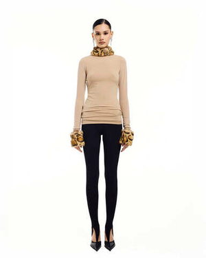 Лонгслив Minou (Мину) бежевый