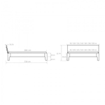 Кровать из массива дуба Lugos'Art modern