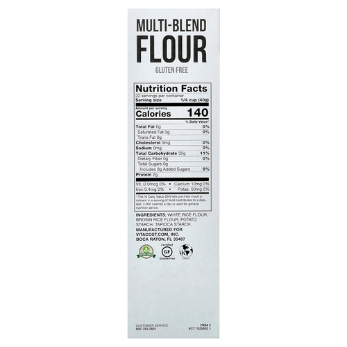 Vitacost, Multi-Blend Flour, Gluten Free, 32 oz (907 g)