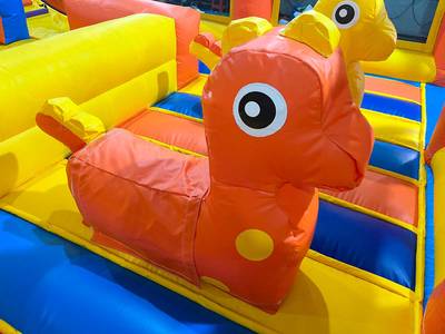 Надувной батут-горка "Супер-волна ST" 12*5*8 м