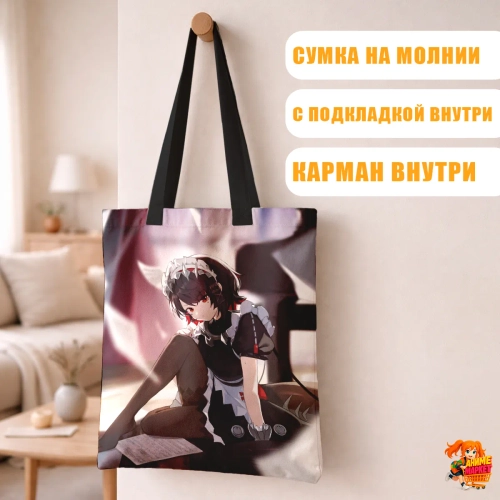 Сумка шоппер с принтом Zenless Zone Zero