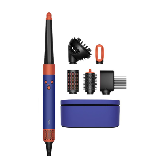 Стайлер Dyson Airwrap i.d. Long HS08 Curly+Coily, синий/оранжевый (Vinca Blue/Topaz) EU