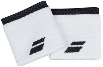 Напульсник теннисный Babolat Logo Wristband - белый